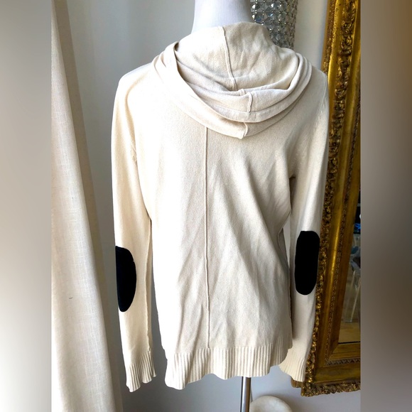 Morphine generation silk and cashmere blend zip up knit hoodie size medium - Picture 1 of 4